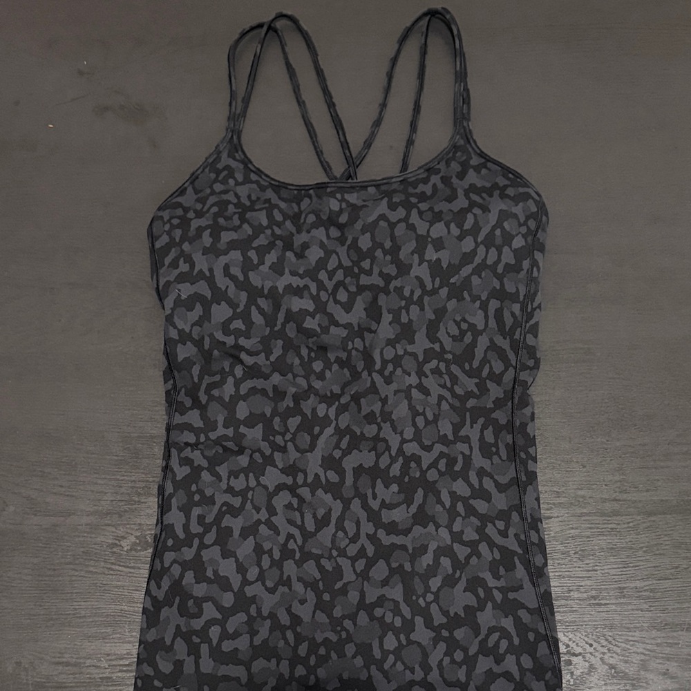Lululemon Black and Gray camo Tank Top